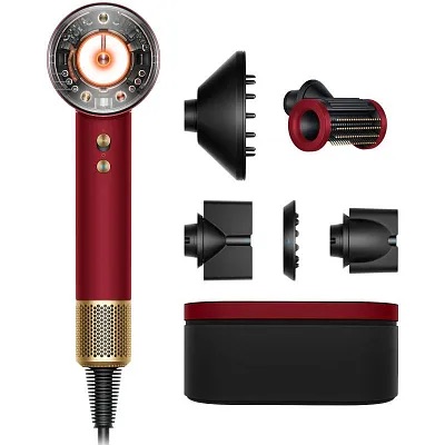 Фен Dyson HD16 Supersonic Nural Hair Dryer (Red Velvet/Gold, красный/золотой)