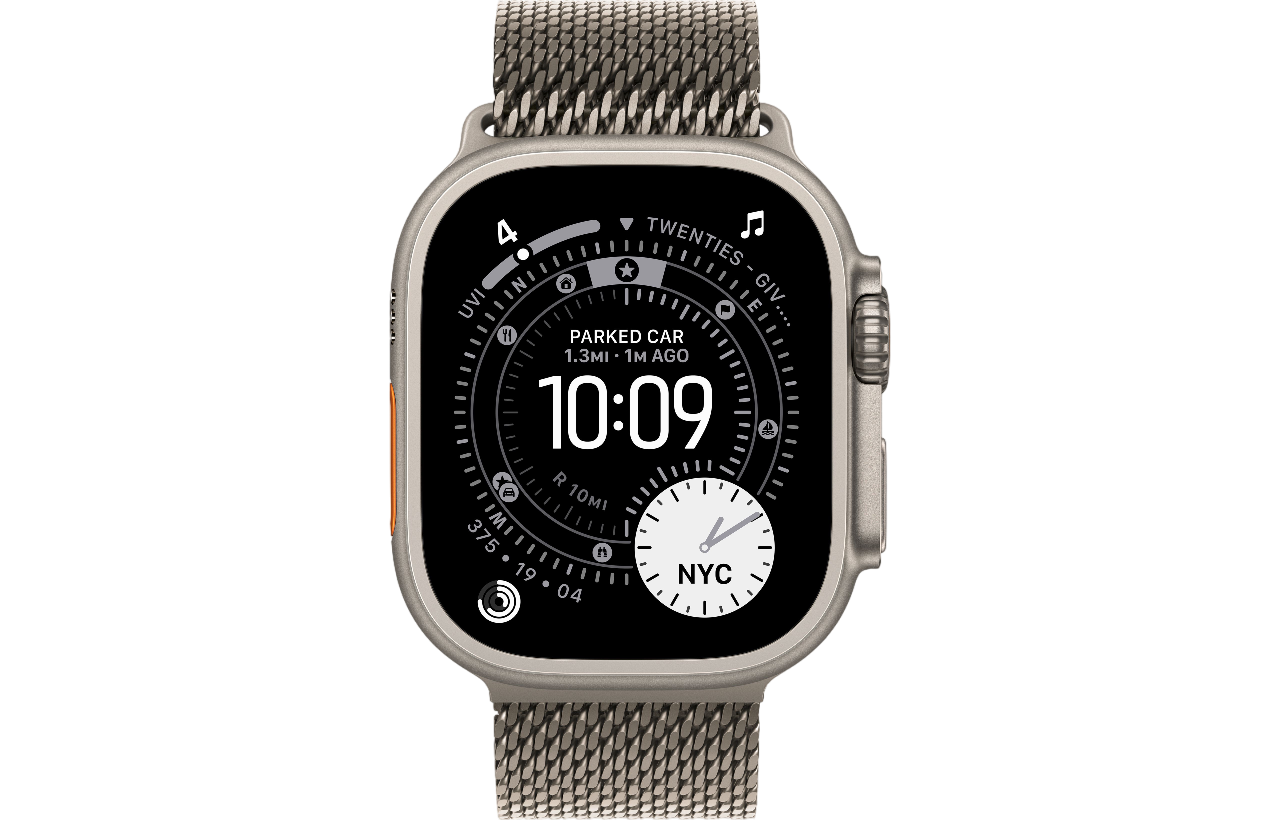 Смарт-часы Apple Watch Ultra 3, Natural Titanium case (Titanium Milanese Loop Natural S)