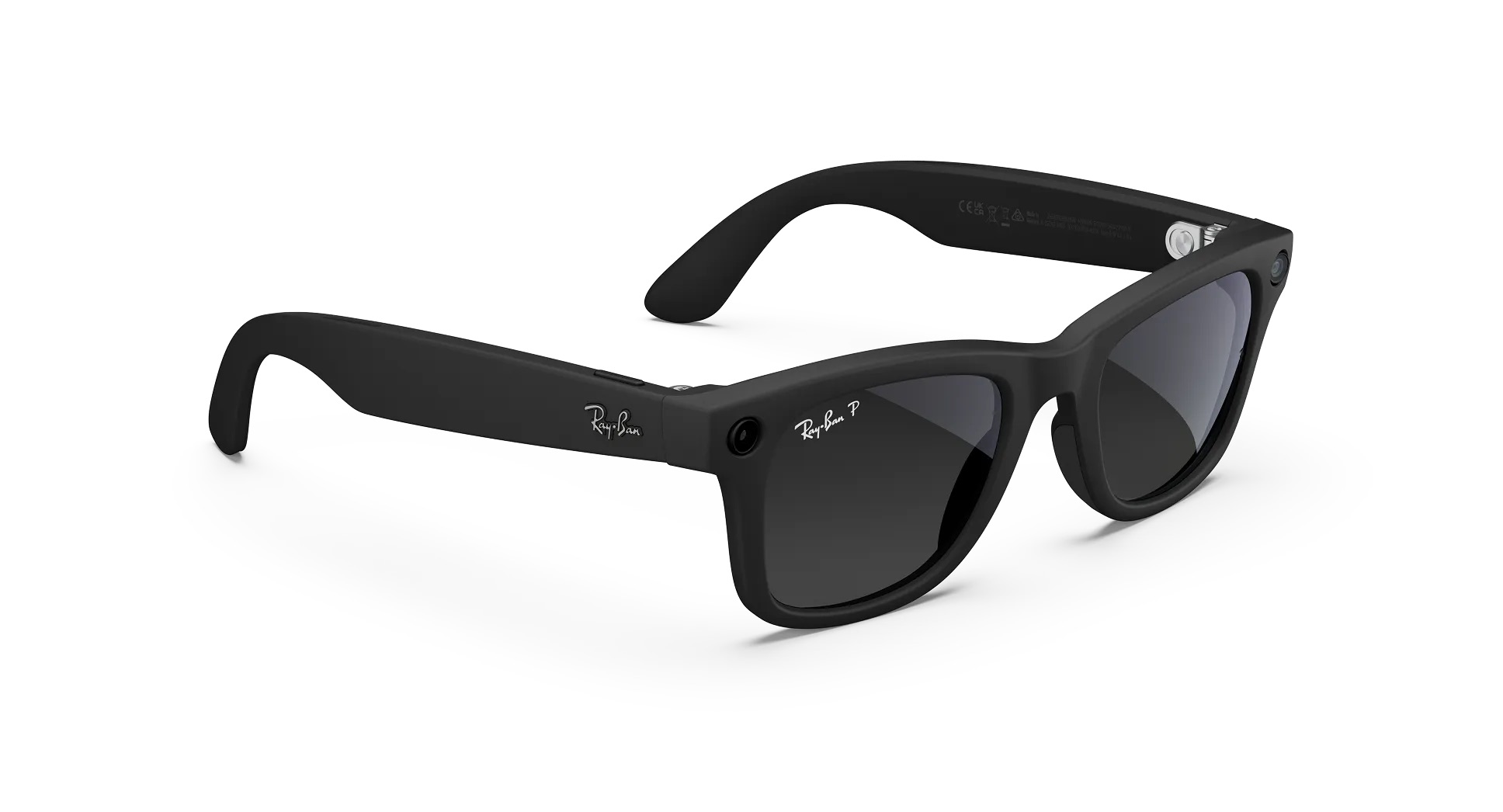 Умные очки Ray-Ban Wayfarer (Gen 2) Matte Black / Polarized Gradient Graphite RW4012 Large