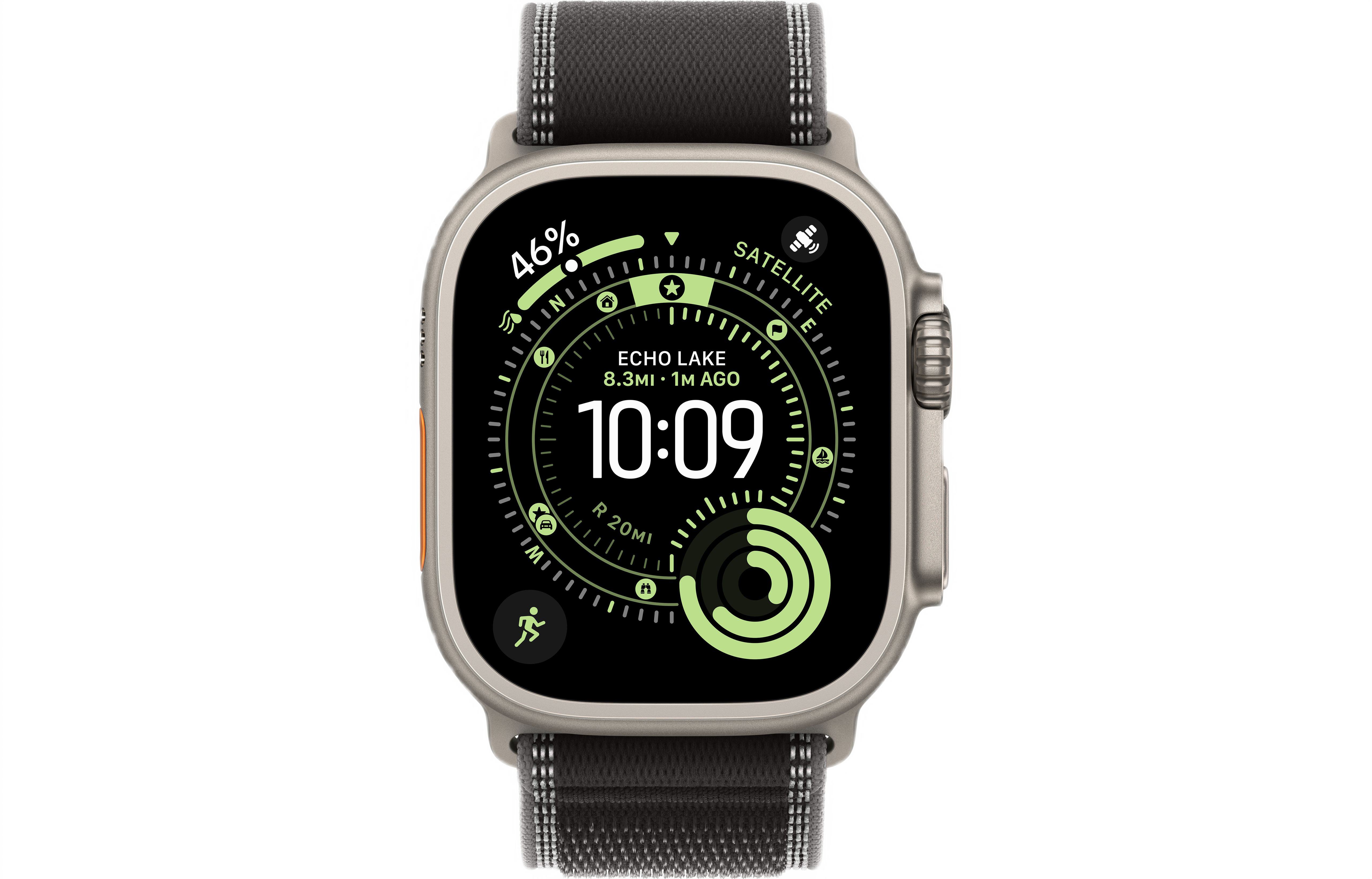 Смарт-часы Apple Watch Ultra 3, Natural Titanium case (Trail loop Black/Charcoal S/M)